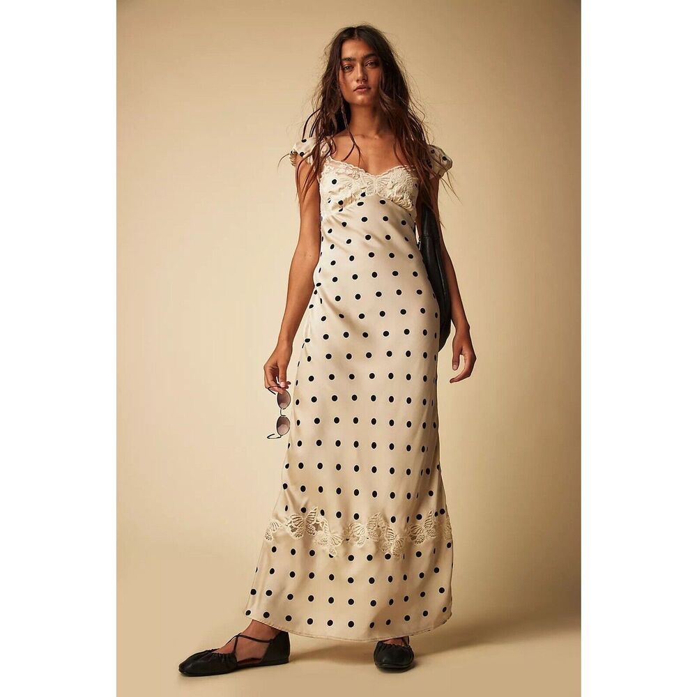 New Free People Butterfly Babe Maxi Dress Size Small - Picture 3 of 12